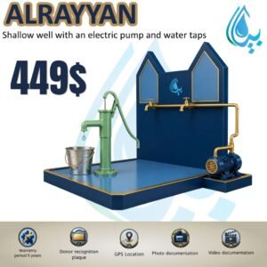 Shallow Well with Electric Pump and Water Taps