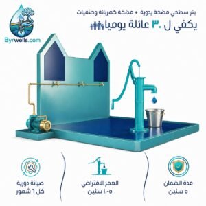 Shallow Well with Electric Pump and Water Taps